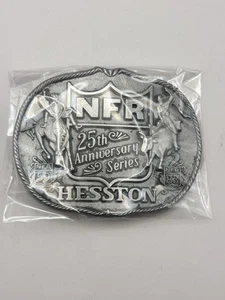 1983 Hesston NFR National Finals Rodeo 25th Aniv Series Belt Buckle - Picture 1 of 2