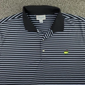 Masters Tournament Polo Shirt Mens 2XL Striped Performance Golf Augusta National - Picture 1 of 19