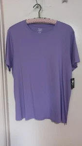 MEMBER'S MARK WOMANS PULLOVER PURPLE T-SHIRT SHORT SLEEVES SIZE XL NWT - Picture 1 of 3