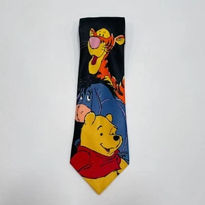 Disney Winnie The Pooh Tie Black Tigger Eeyore Novelty Cartoon Children’s Book - Picture 1 of 5