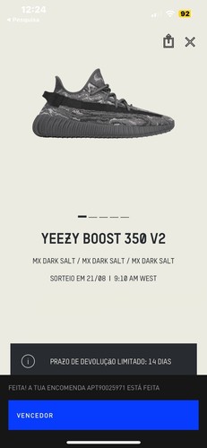 Yeezy Boost 350 V2 MX sale scuro taglia US7 EU40