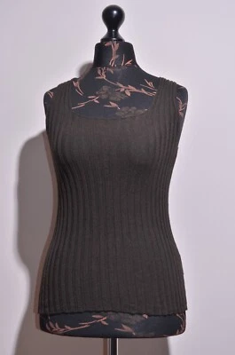 Annette Gortz Brown Tank Jumper Tunic Top Wool Size S - Image 1 of 4