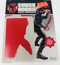 Chuck Norris VINTAGE 1986 Ninja Warrior Kenner Card Back Only