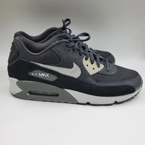 Nike Air Max 90 Scarpe Uomo Taglia 12 Nero Grigio Essential Sneakers USA 537384-015 - Foto 1 di 12