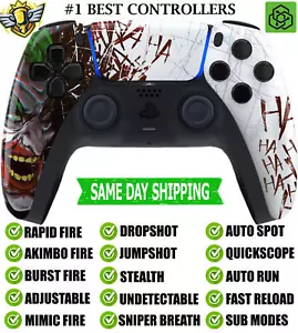 Glossy HAHAHA Clown Silent Modz Rapid Fire Wireless Modded Controller for PS5 - Picture 1 of 1