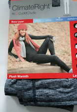 Cuddl Duds Climate Right Women’s Plus Warmth Legging Black/grey Size XXL