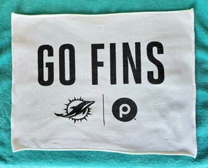 1 - MIAMI DOLPHINS - "GO FINS" STADIUM RALLY TOWEL - NFL FOOTBALL - NEW & COOL!! - Picture 1 of 2