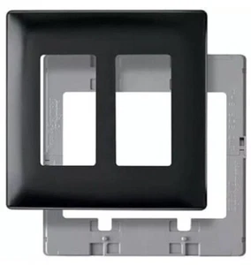 Pass & Seymour schraubenlose Wandplatte Kunststoff Unterplatte zweifach - Bild 1 von 3