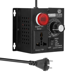 AC 4000W Compact Variable Voltage Controller Motor Fan Dimmer AU B0D3 - Picture 1 of 7