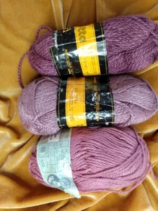 3 hilos vintage de mezcla de lana de seda Schachenmayr y vino rosa Sepura con Alemania - Imagen 1 de 3