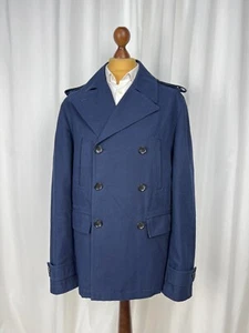 Men`s BALLY Gorgeous Double-Breasted Canvas Cotton Unlined Coat 46US (fit L) - Picture 1 of 14
