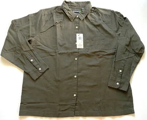Dockers Mens Regular Fit Long Sleeve Button-Down Shirt Cotton Green Sz 2XL $55 - Picture 1 of 8