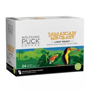 Wolfgang Puck Jamaica Me Crazy Coffee K Cups 24 Count Medium Roast Coconut - Picture 1 of 5