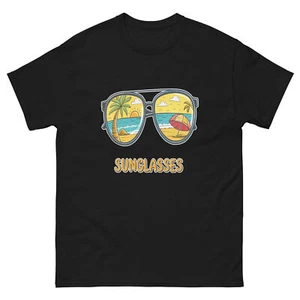 Sunglasses Popular Illustration Object T-Shirt - Picture 1 of 11