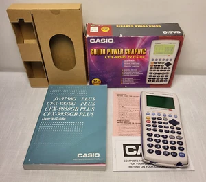 Casio CFX-9850GC + WE Colour Power Graphic Engineering Calculator + Manual Box - Picture 1 of 19