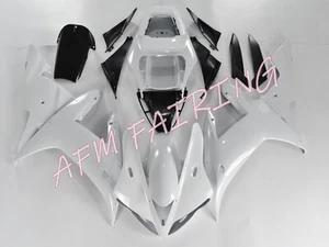 Pearl White ABS Injection Mold Bodywork Fairing Kit Panel for YZF R1 2002 2003 - Picture 1 of 6