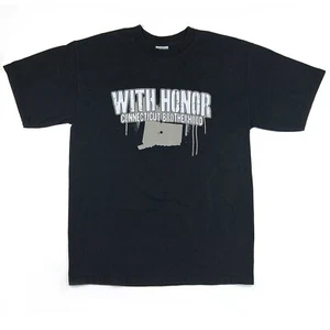Vintage 00's With Honor Connecticut Brotherhood Band T-Shirt Hardcore Punk M - Bild 1 von 8