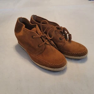 Croma Vintage Boots Womens Sz: 8.5 Ankle Booties Brown Suede Leather EUC - Picture 1 of 5