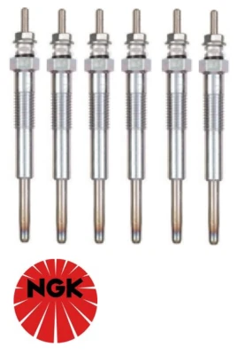 6 X NGK GLOW PLUG FOR TOYOTA LANDCRUISER HZJ79R HZJ105R 1HZ 4.2L I6 FROM 05/1998 - Image 1 of 2