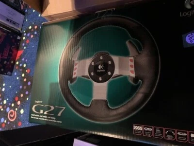 Logitech G27 Racing Steering Wheel Force Feedback Pedals and Shifter - NEW - Image 1 of 2