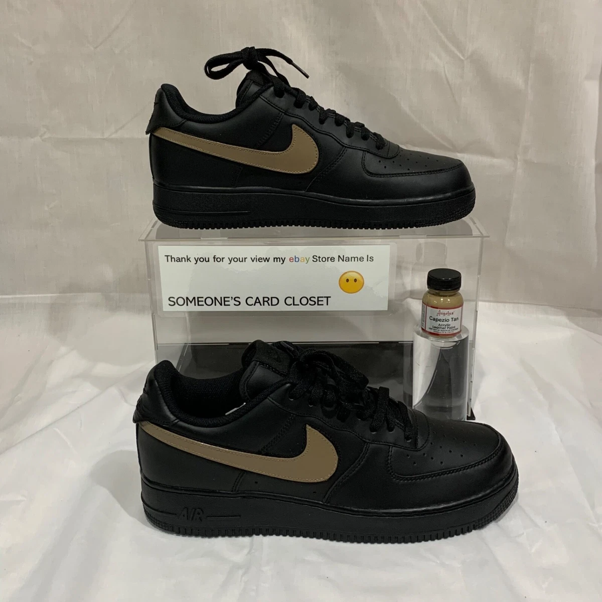 Nike Air Force 1 Custom Low Black for Sale | Authenticity