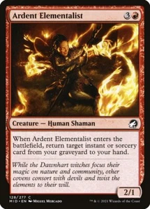 MTG Ardent Elementalist (128/553) Innistrad Midnight Hunt LP - Picture 1 of 1