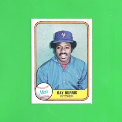 MLB 1981 Fleer RAY BURRIS #328 New York Mets - Image 1 of 2