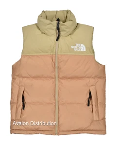 Women's The North Face Almond Butter 1996 Retro Nuptse 700 Down Vest Jacket New - Picture 1 of 2