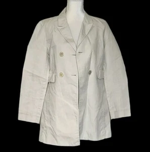 Tory Burch Women’s Double Breasted Trench Coat Beige Lined Mid-Length Size 8 - Picture 1 of 21