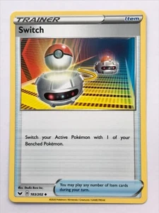 Switch 183/202 Uncommon Sword & Shield Base Pokemon TCG Pack Fresh Near Mint NM - Picture 1 of 5