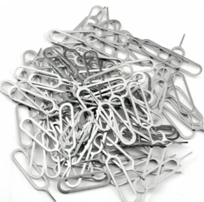 3 x Sim Pin Ejector Card Removal Tray Opener Tool Samsung Galaxy iPhone xiaomi - Image 1 of 3