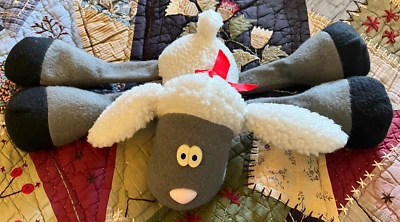 Vintage 1985 SHERMAN THE SHEEP huge plush from Rodney the Reindeer beanie 20" - Image 1 of 4