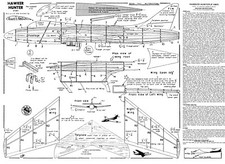 HAWKER HUNTER JETEX FREE FLIGHT PLAN
