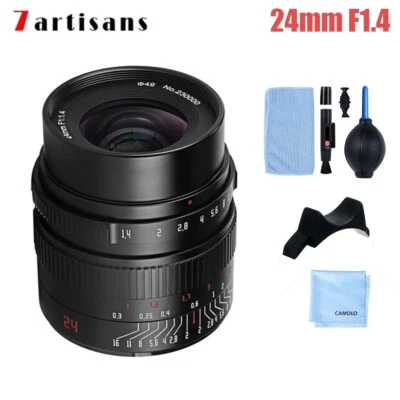 7artisans 24mm F1.4 Manual Foucs Lens For Sony E /Fuji X /Nikon Z /M43/Canon - Image 1 of 4