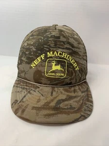 Vintage Camouflage John Deere Trucker SnapBack Mütze Neff Machinery - Bild 1 von 7