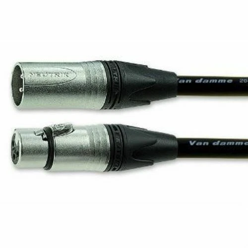 Van Damme 3m Black Male XLR3 to Female XLR3 Audio Video Cable Assembly - Image 1 of 1