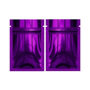 100/200/500 Glossy Purple Mylar Foil Smell Proof Resealable Zip Seal Lock Bags - Picture 1 of 4