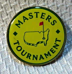 2024 Augusta National Masters Tournament YELLOW Flat Ball Marker Mark - Picture 1 of 1