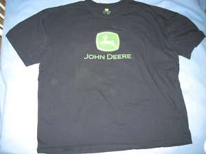 John Deere T Shirt Herren Größe 3XL Schwarz Hintergrund John Deere Logo - Bild 1 von 4