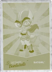 2017 Cryptozoic DC Comics Bombshells Yellow Printing Plate L14 Batgirl UNIQUE! - Picture 1 of 1