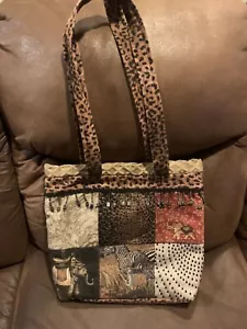 Cartera/bolso tapiz estampados safari animales mujer múltiples bolsillos alta calidad - Imagen 1 de 11