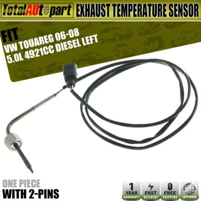 Sensor de temperatura de los gases de escape izquierdo para Volkswagen Touareg 2006-2008 5,0 L 4921CC Foto 1 de 4
