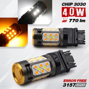 3157 Canbus Interruptor Señal de giro frontal Bombilla LED para Ford F150 1990-2014 - Imagen 1 de 7