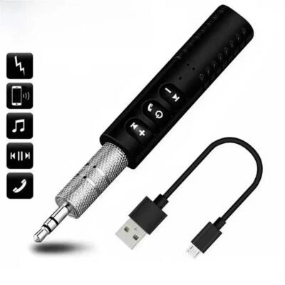Wireless Bluetooth Receiver AUX 3.5mm Audio Stereo Music Car Hands Free F1C0 - Image 1 of 4