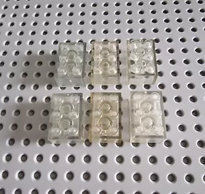 LEGO Basic Baustein Grundstein 2x3 Transparent Klar 6 stk 3002 A103 - Bild 1 von 1