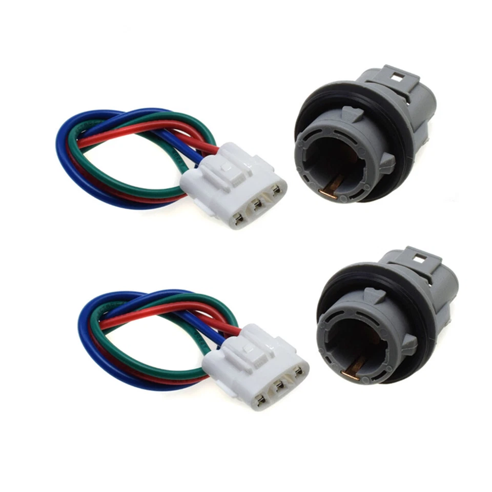 2x Front Turn Signal Light Socket Connector Harness with3Wire Kit for HondaCivic - Image 1 of 4