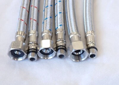 Flexschlauch für 3-Wege-Wasserhahn Umkehrosmoseanlage 3/8" ÜM x 1/8" Gewinde - Bild 1 von 2