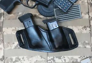 Sig P226, P228, P229, Leather Combat Double Magazine Holder. Made In USA - Picture 1 of 6