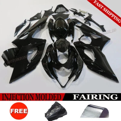 Vivid Black Fairing Kit for Suzuki GSXR1000 2005 2006 K5 ABS Injection Bodywork Foto 1 de 4