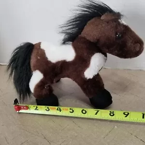 Webkinz Ganz Plush HM147 Pinto Brown White Horse No Code Stuffed Animal - Picture 1 of 11